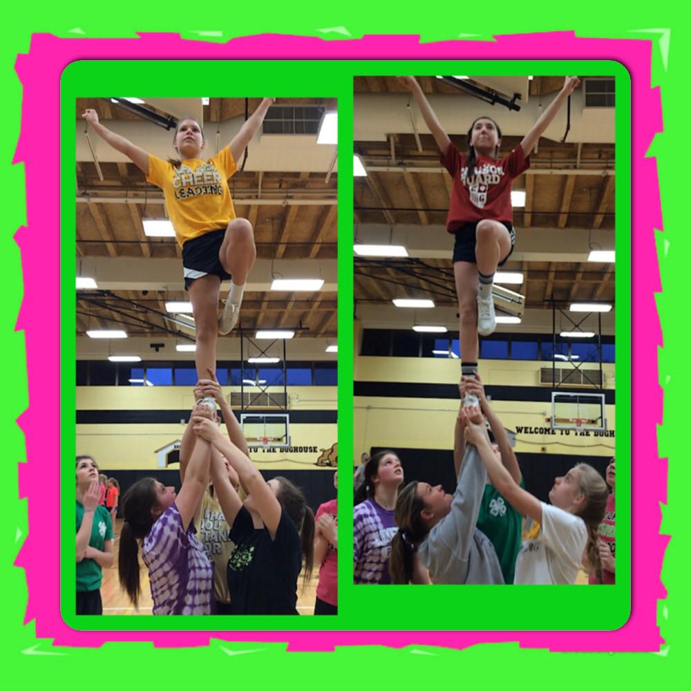 BMScheerleading's tweet photo. Having some fun doing new skills at our last practice of the session @BatchelorMS http://t.co/2dPTc2KQfs