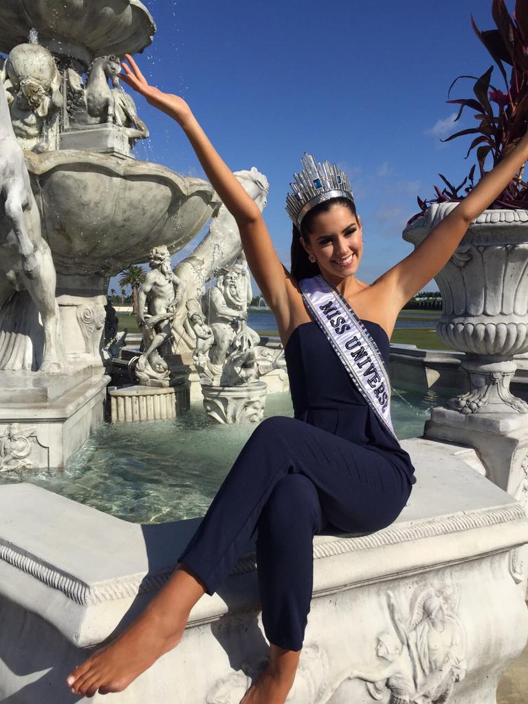 MissUniverse's tweet photo. I had a busy first day as #MissUniverse including my first official photoshoot with @Yamamay. Off to my media tour! http://t.co/DduQki8w2o