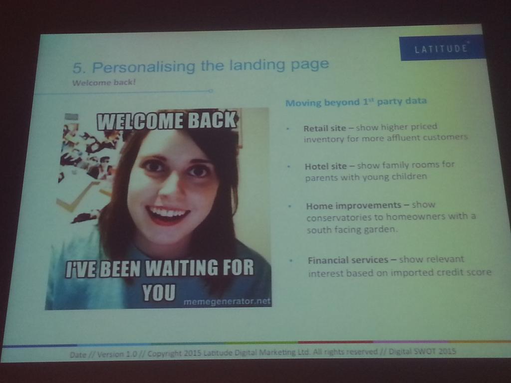 ursula_waz's tweet photo. Data can actually be sexy as long as you know how to manage it well #digitalmarketing #digitalswot @Latitude_Group http://t.co/ALP4Esfeer