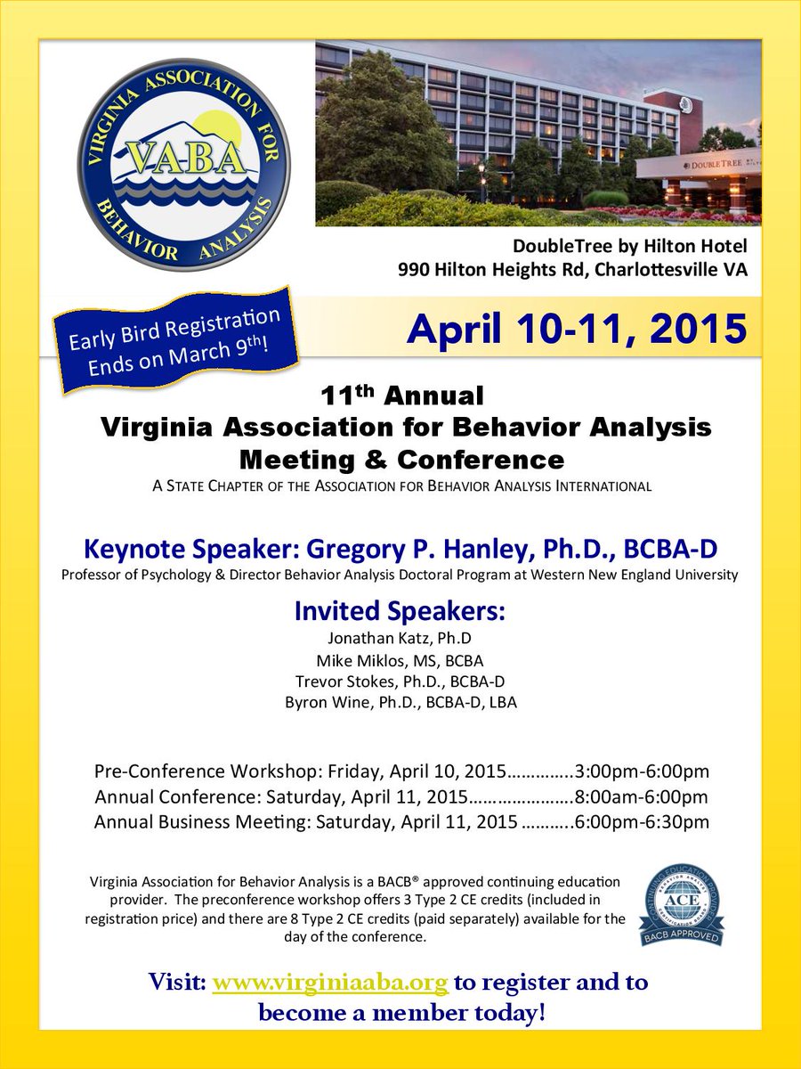 CapitalABA's tweet image. VABA '15 is around the corner. Can't wait 2 see all your smiling faces in Charlottesville this year! #VABA2015 #ABA