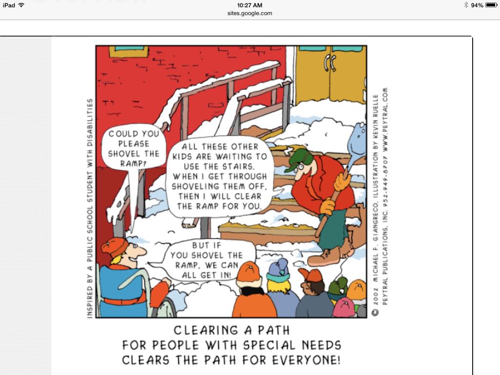 RT <a href="/spedlitcoach/">Dianne Sroka</a>: #univesaldesign = quality design for everyone #ATbootcamp #ATIA15