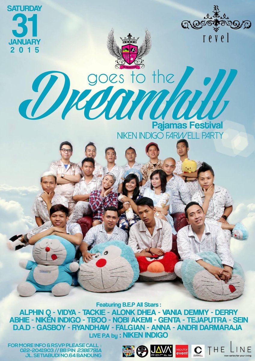 #NEXT goes to the DREAMHILL #PajamasFestival with <a href="/BEP_Family/">B.E.P_Family</a> Sat 31Jan2015 only <a href="/Revel_Official/">Revel Bar & Lounge</a> || Info: 23BE791A