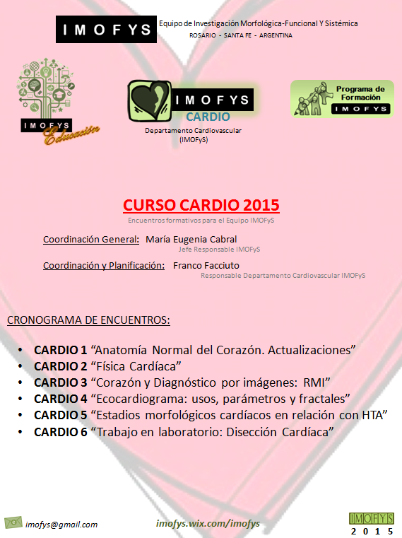 IMOFyS's tweet photo. Actividades 2015
Departamento Cardiovascular (IMOFyS) #Rosario http://t.co/mcstVsymXG