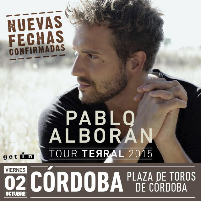 NUEVA FECHA de #TourTerral2015 2 de octubre en CÓRDOBA en la Plaza de Toros. El jueves entradas a la venta.