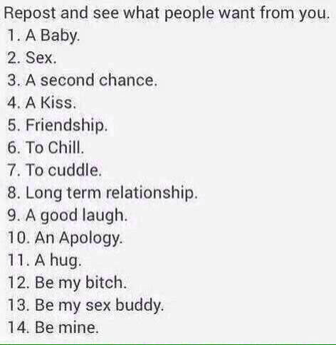 What number do you want 😏