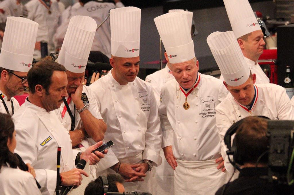 #TeamUSA finishing strong! #GoForGold #Bocuse2015 @Chef_Keller @gavinkaysen #PhilipTessier #SkylarStover <a href="/mentorBKB/">Ment'or BKB</a>