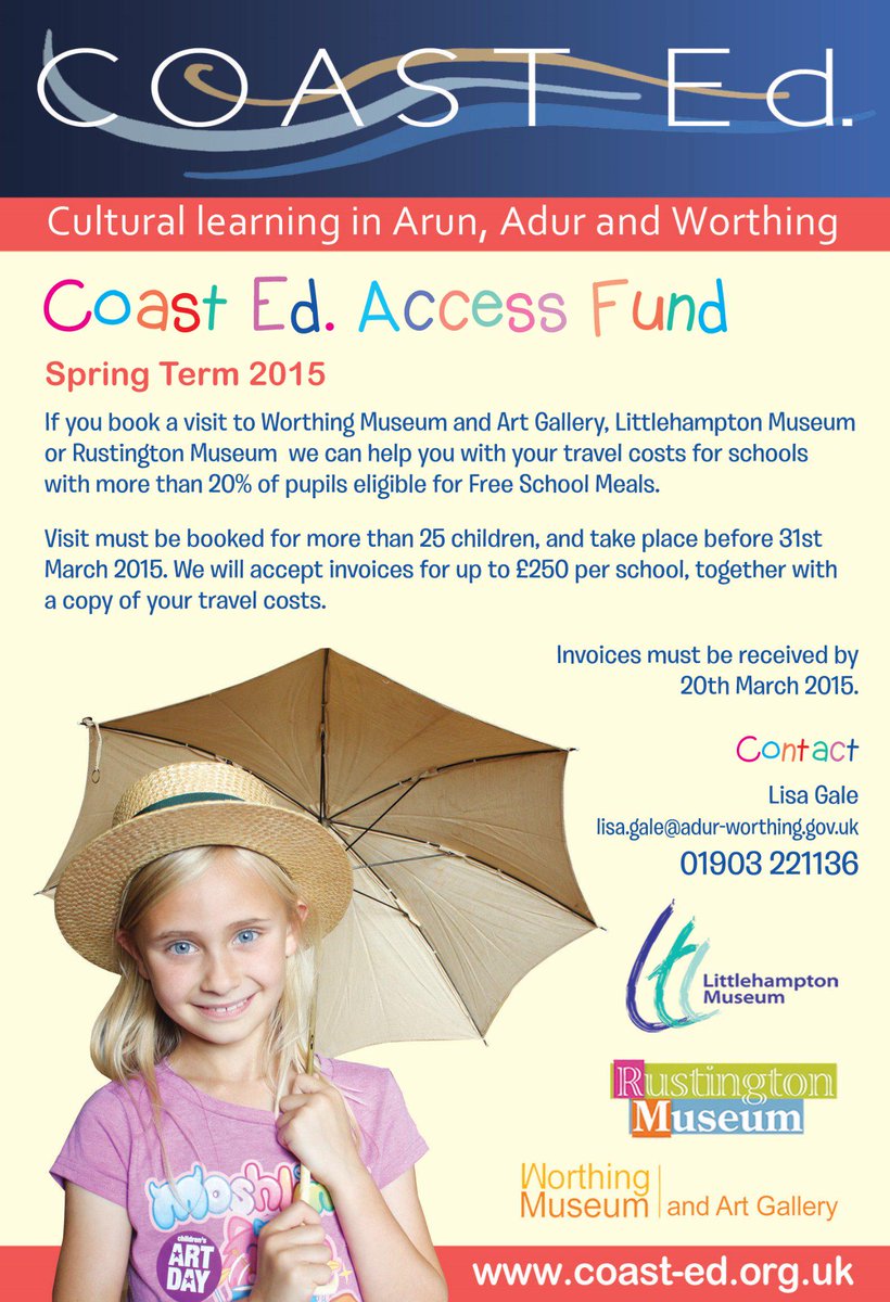 CoastEdUK's tweet photo. Can you take advantage of our access fund? Help with your school travel costs to one of our partner museums! http://t.co/JIThpy67N3
