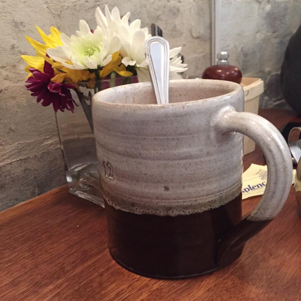 TheCritiqueEast's tweet photo. Got my fix in, the coffee, garden and French toast hit the spot. @sam_am_cafe #JerseyCity #eats http://t.co/2TNKACGMbu