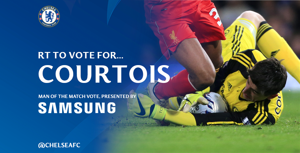 RT to vote for <a href="/thibautcourtois/">Thibaut Courtois</a> as your #CFCvLFC man of the match!
