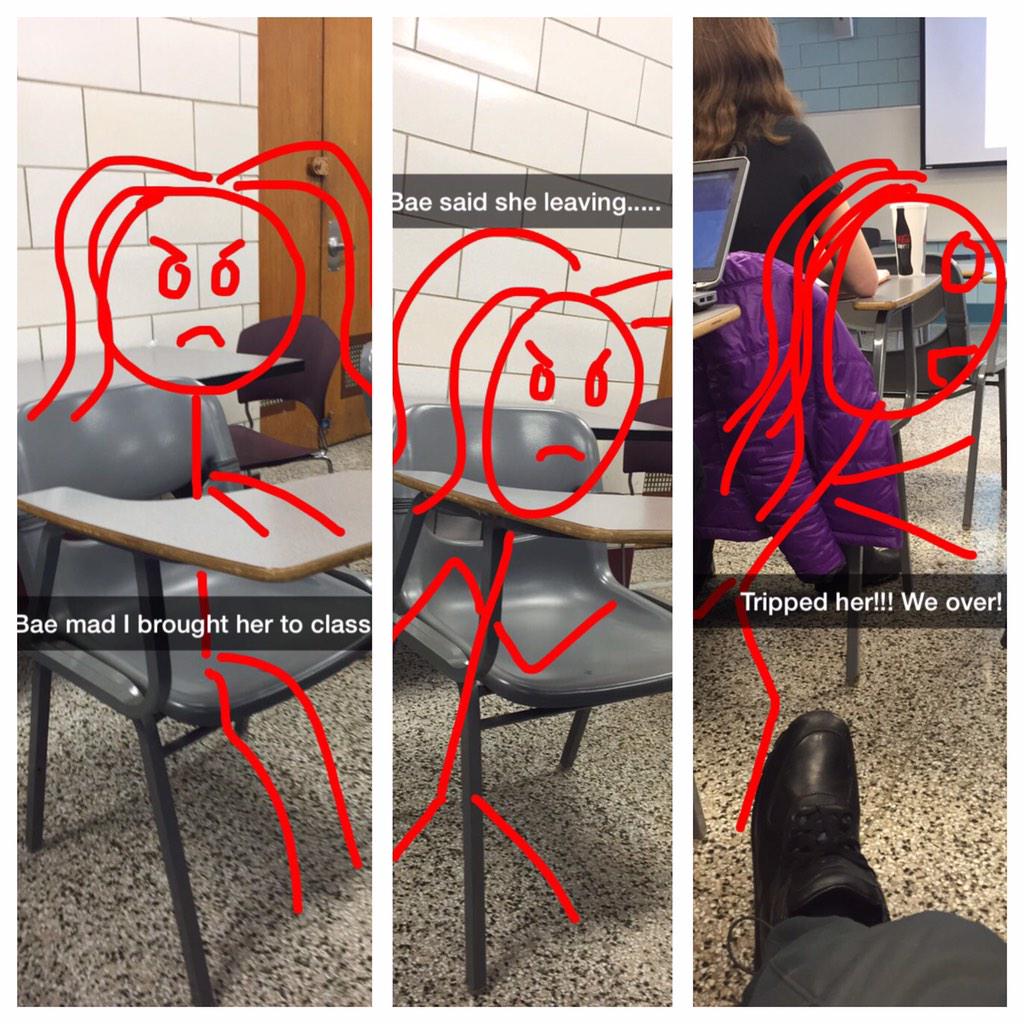 joshhart's tweet photo. What I do in class....#BaeMadAtMe #WeBrokeUp #ImSingle http://t.co/nMI6R4PCu9