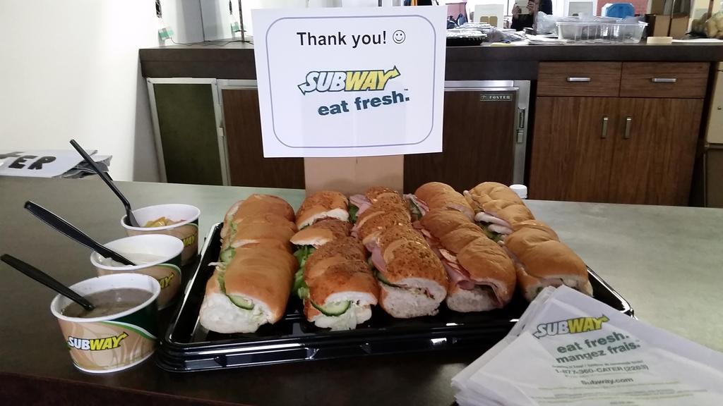 WattKristin's tweet photo. Thank you #SUBWAYCanada for supporting our volunteers @IceOnWhyte http://t.co/pOExyHsCIR