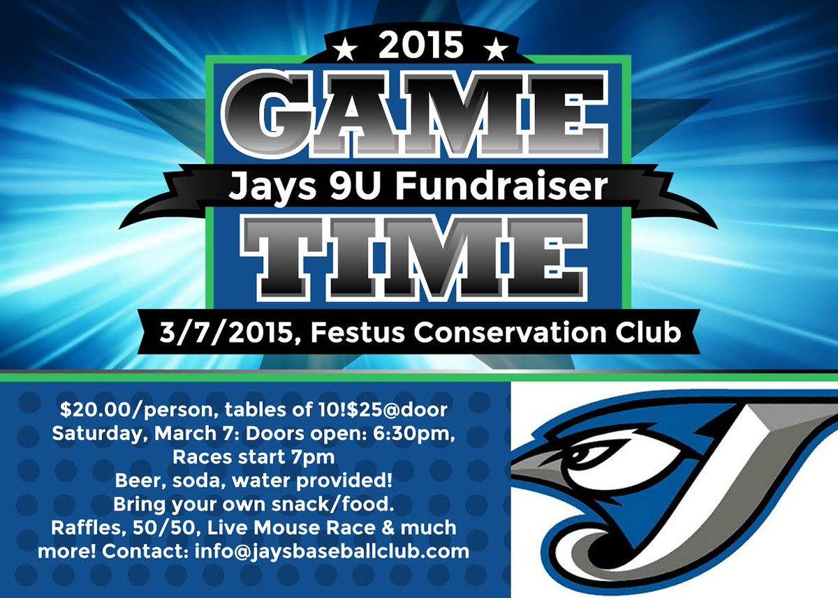 JaysBaseballMO's tweet photo. @Lowes We are having our fund raising auction on 3/7. Is there anything you can donate to be auctioned off http://t.co/GLA0m5vljq