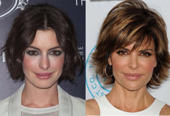 FaceDetective's tweet image. Was your father a thief? Cuz he stole Lisa Rinna's look and put it on your face. #annehathawaypickuplines