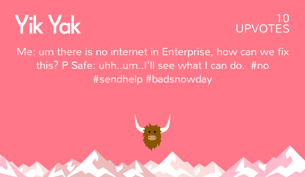 HofstraYaks's tweet image. Meanwhile at hofstra... #Freethewifi #residentproblems