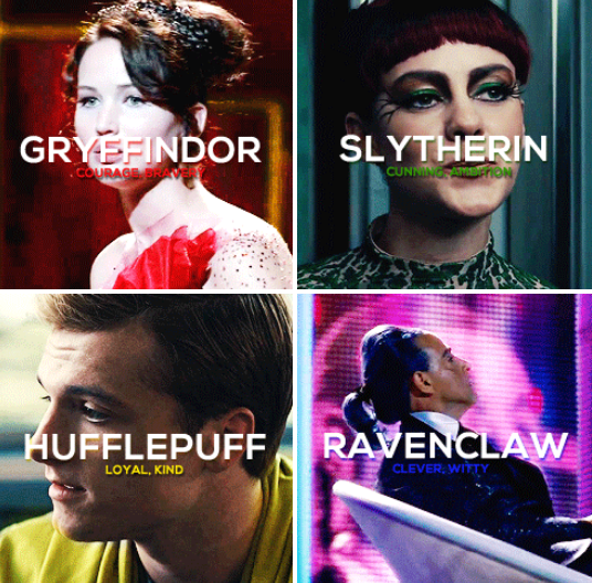 Hunger Games Hogwarts Hunger Games Characters Sorted Hogwarts