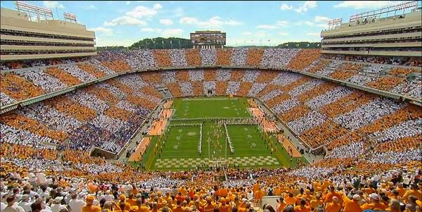 bracketology1's tweet photo. Best SEC stadium Round 2: 

RT for Tennessee
                
Fav for Missouri http://t.co/hqKLBFLJYy