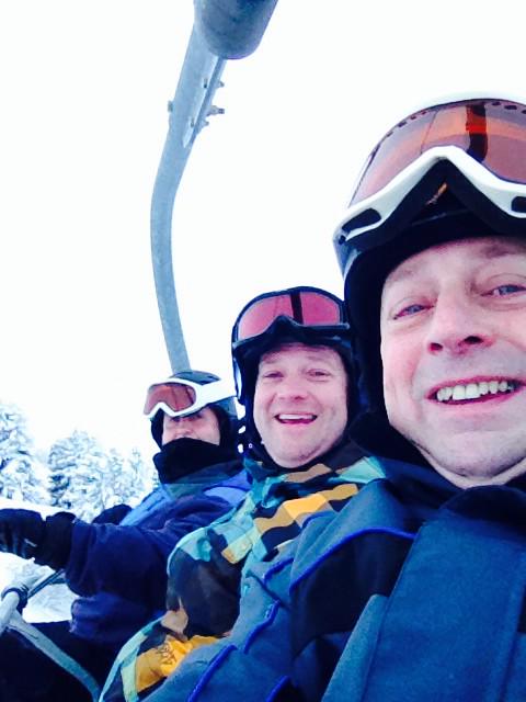 Up 2800 metres on day 3 with 30ft visibility and - 10 degrees at the top . What a fab day and a funny day !!