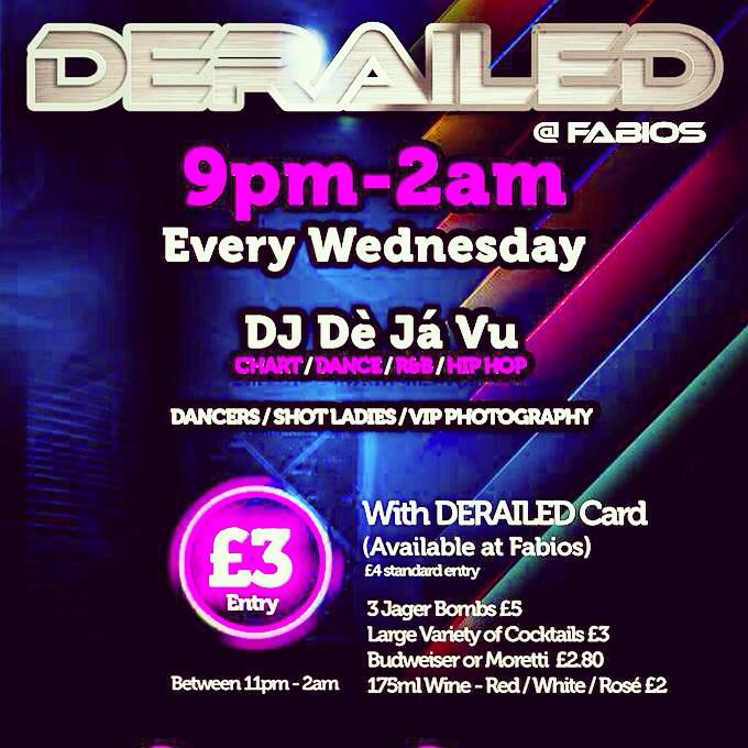 Launch Night Tomorrow #fabios #Durham #durhamuni #nightclub #newevent #DERAILED