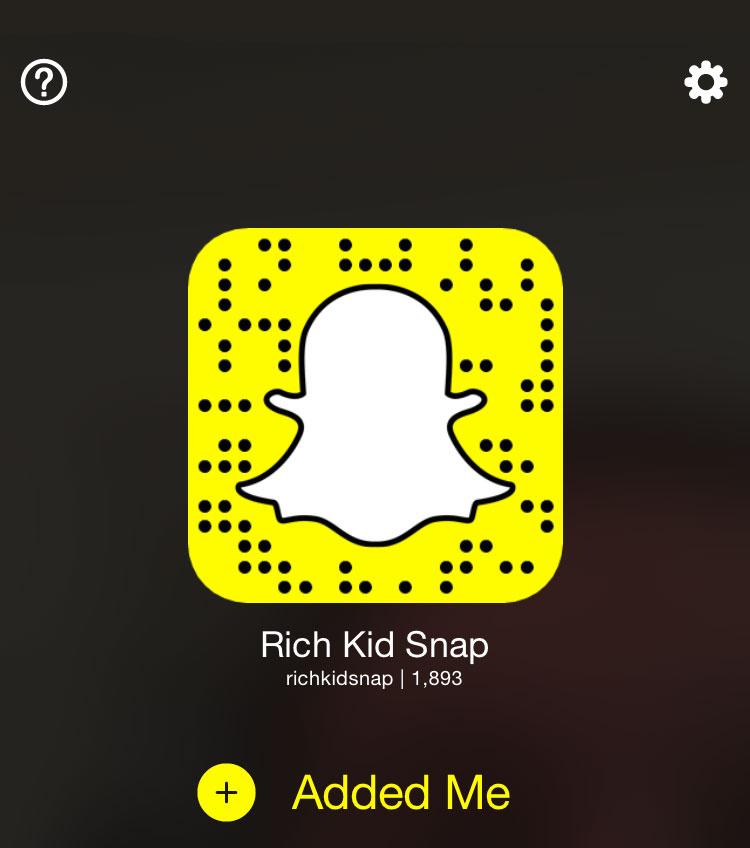 Rich Kid Snapchat Richkidsnap Twitter.