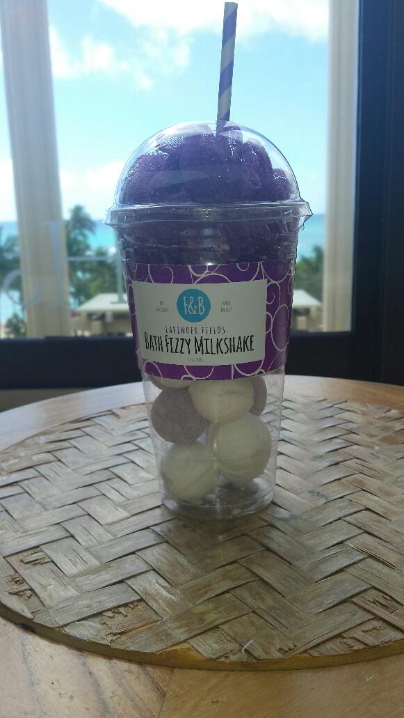 NaHoolaSpa's tweet photo. After a spa treatment, Lavender Milkshake?  from Beau Bain/ Fizz&amp;Bubble. Bath salts! http://t.co/gnUtOruTPn