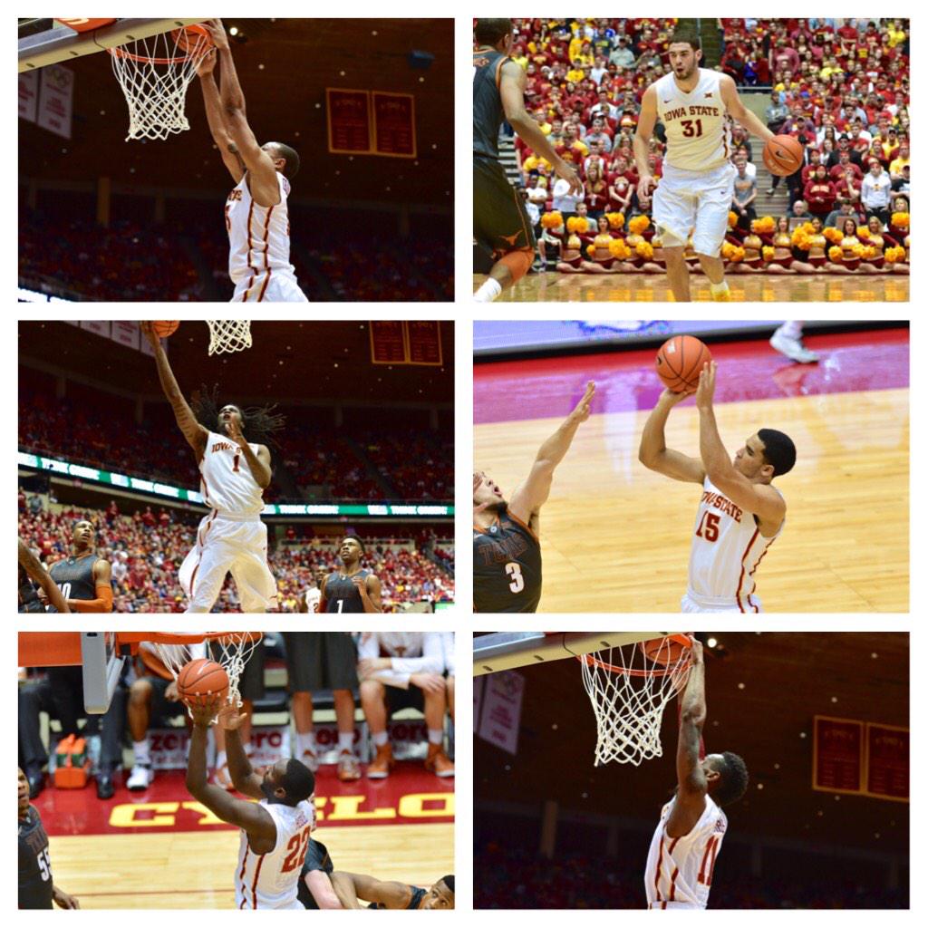 CycloneMBB's tweet photo. Iowa State is the only team in the nation with six players averaging double figures. http://t.co/D12bVsczsL