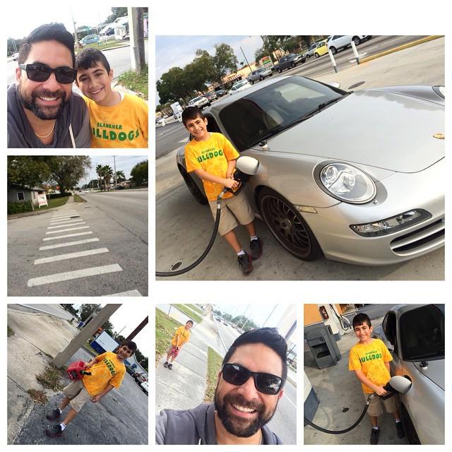 OnlyCarrera's tweet image. Throwback to last Friday when I taught my son a very important lesson.... Check your gas gauge. 👨👦🚗 #daddyproblem...