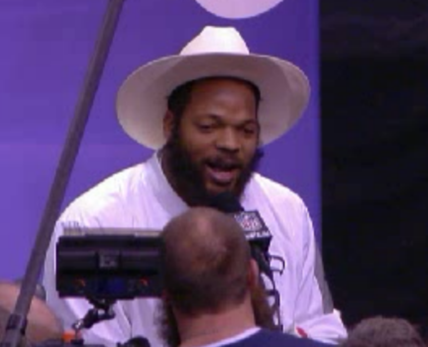 "I just love my beard. Moses had one; Genghis Khan had one. Just good guys man. Jesus had one too." - Michael Bennett