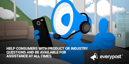 postytips's tweet image. Help consumers with product or industry questions and be available for assistance at all times #SocialMediaTip