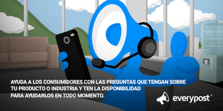 postytips's tweet image. Ayuda a los consumidores con las preguntas que tengan sobre tu producto y ten la disponibilidad para ayudarlos