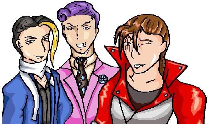 Hanging out with some fellow murderers NBD, NBD #aceattorney #objection