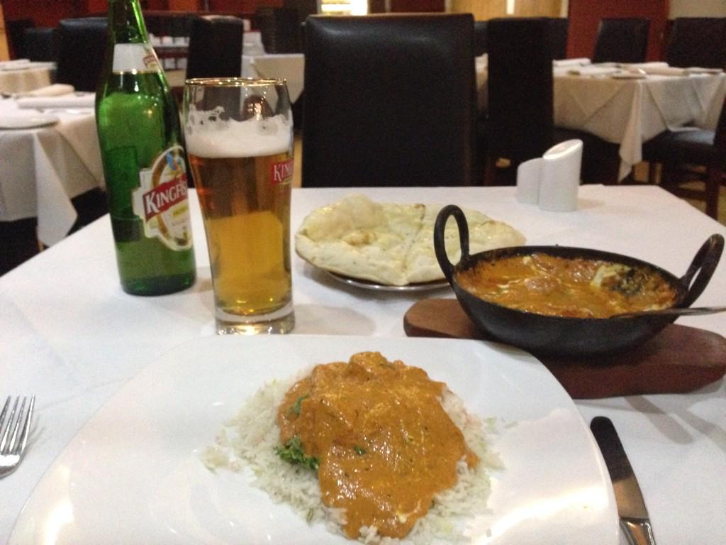Matt_Burleigh's tweet photo. Ah, Taj Mahal chicken tikka masala with extra coriander. How I've missed you. #backinlester #1niteonly #singledining http://t.co/vOWsb4CLxm