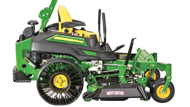 Gizmodo's tweet image. John Deere's new ride-on mower is one of the first to have airless tires: gizmo.do/zxZBGqp
