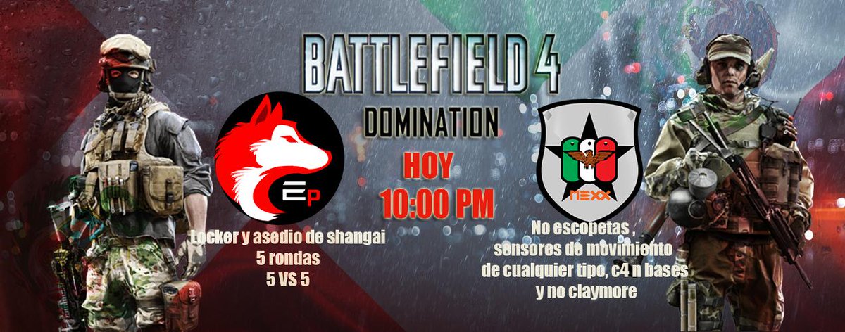 PERU_Elite's tweet photo. PLATAFORMA "PS3"Clan Élite PERU VS Clan MEXX - Mexico
Hoy alas 22 horas , Dominación 5 vs 5 , server Clan Élite PERU http://t.co/UKCAeFz6SQ