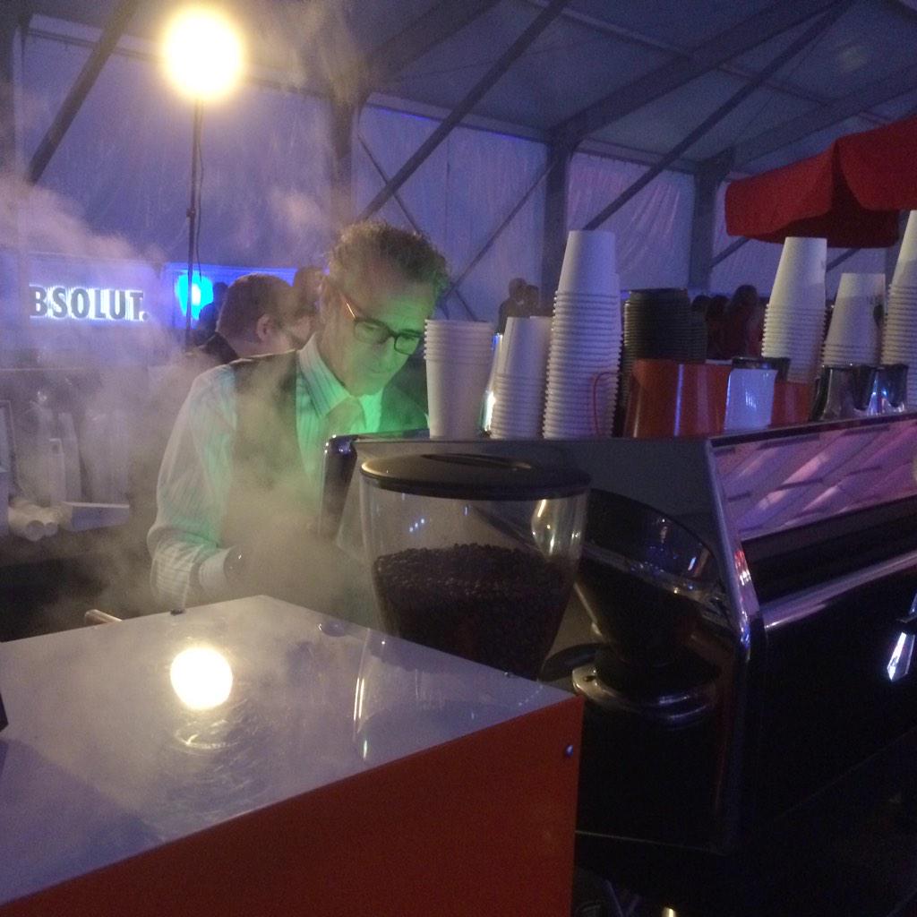 MCulinaryAZ's tweet photo. Our friend Patrick @infusion_coffee showing the mad science behind best #coffee at #EspressoItalia http://t.co/U8txJI5xE4