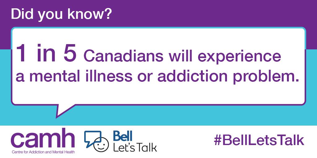 CAMHnews's tweet photo. #Mentalhealth affects a large proportion of Canadians #BellLetsTalk @Endstigma  http://t.co/lNVnxqUVMw http://t.co/DcJa8AwouR