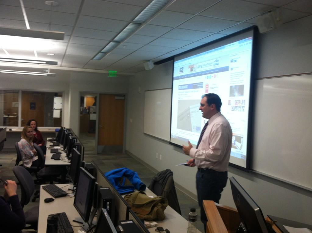 natecarlisle's tweet photo. It's @GetGephardt Day in #Comms308 at @BYUSLC! #journalism http://t.co/dPrklbCoZY