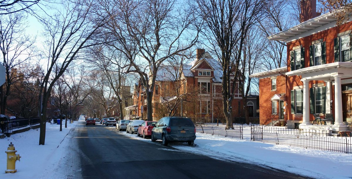 #StreetoftheDay Atkinson St, Rochester NY. Preservation has long proud history here <a href="/Street_Design/">Street Design</a> <a href="/CDCRochester/">Community Design Center Rochester</a>