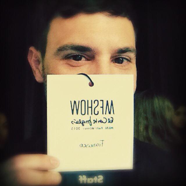 Trabajando esta semana en la @MFSHOW_MEN. Toda una experiencia rodeado de grandes profesionales.