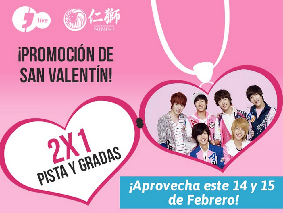 JFestMX's tweet photo. Boletos del concierto de BOYFRIEND para México DF estarán al 2x1 únicamente el 14 y 15 de febrero… ¡Aprovecha! http://t.co/7jeicK2MDQ