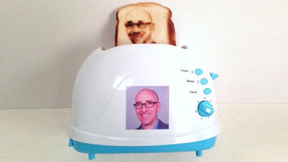 bigT4LSU's tweet photo. Now I've seen it all... A selfie toaster?? #CMonMan ...at least guys can really get #BoobsforBreakfast if it works http://t.co/ZD6eq7EdtV