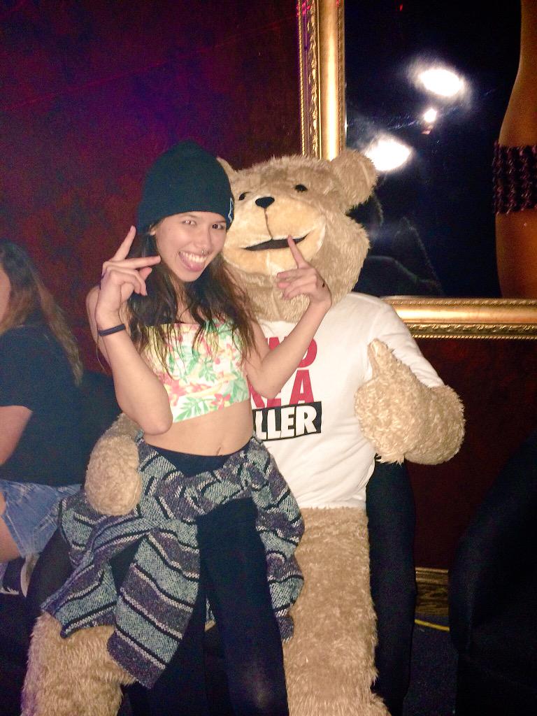 CantuChloe's tweet photo. Throwback to this weekend with the random Ted guy 😁😂 #unlist3d #afterhours http://t.co/CjYUjMTqww