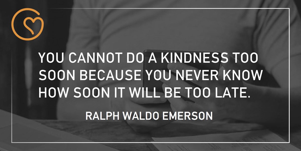 charitweet's tweet photo. "You cannot do a kindness too soon..." Ralph Waldo Emerson for your
#GiveBackThrowBack
#TBT
#throwbackthursday http://t.co/cySTHKQ1If