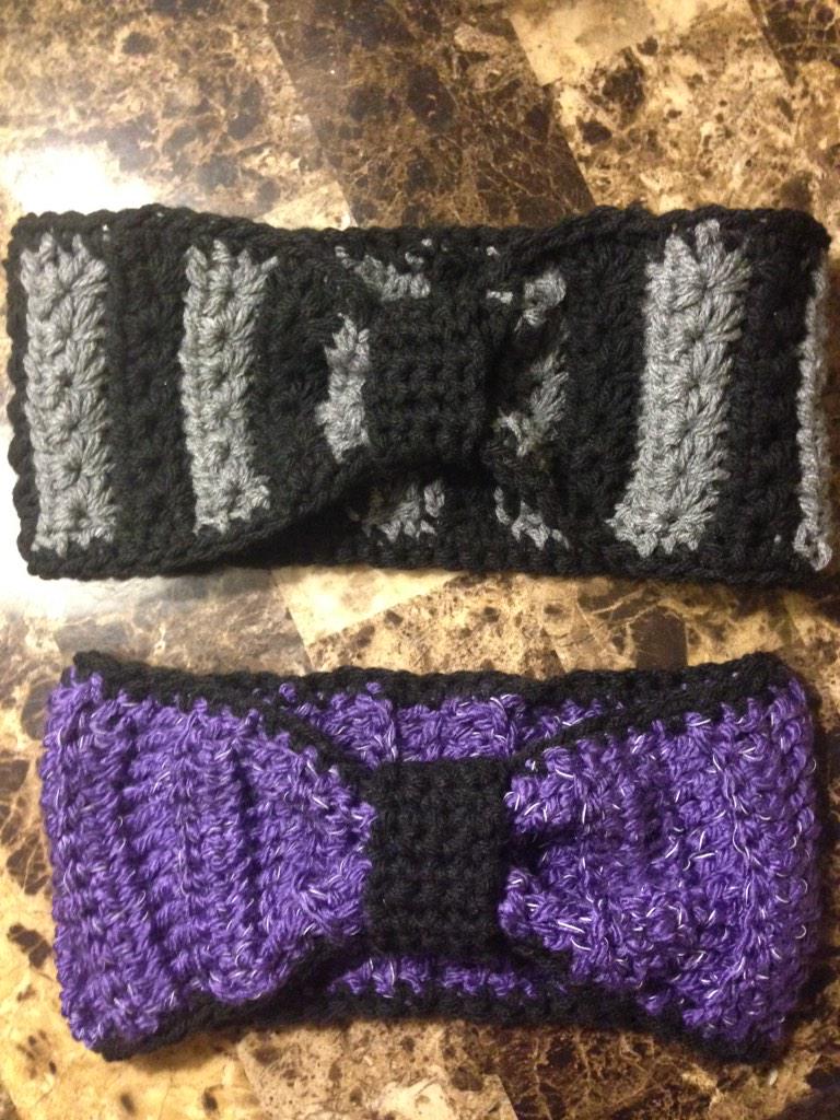 BabyBooCrochet's tweet image. productive #snowday #headbands
(purple one is made with reflective yarn for a friend that is a #runner)