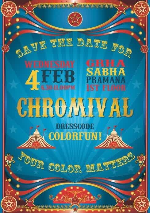PDUGM11's tweet photo. Step up right to the party !
🎉CHROMIVAL by PDreg2011🎉
February 4th,2015❗️06.30 PM 🕢
GSP, 1st Floor 🃏🎩 http://t.co/Nc5F0xr9wF