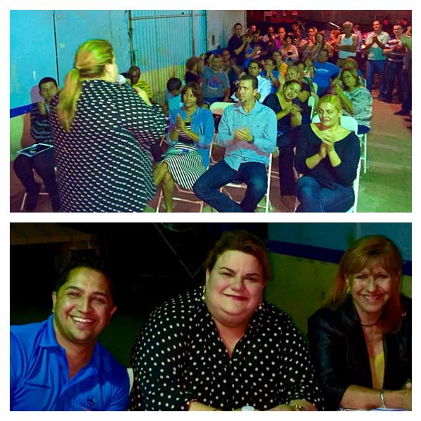 Jenniffer's tweet photo. Gracias a Villalba por el recibimiento!! Aquí junto a @UrayoanDist26 y @MargaritaNolasc http://t.co/pCiZ8YSBjZ