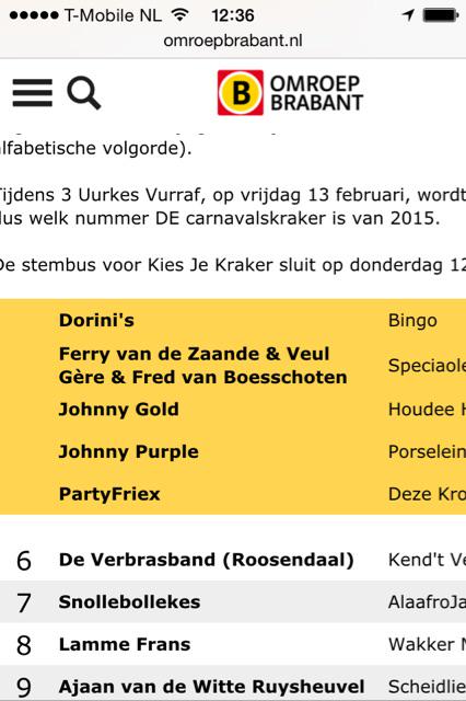 Bijna in de gouwe zone mènse! #kiesjekraker