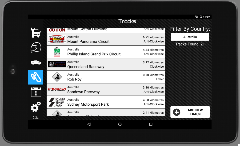 racecarmanager's tweet photo. First screenshots of the RCM app! http://t.co/DmMn3RJISC