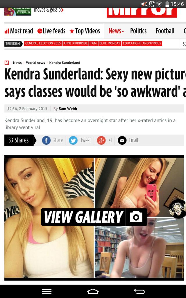 Sunderland twitter kendra Kendra Sunderland