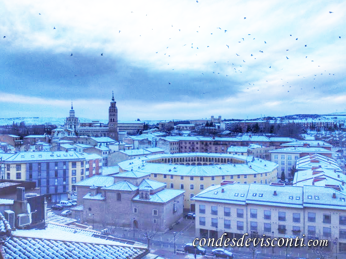 HotelCondes's tweet photo. Muy buenos días nevados desde #Tarazona. http://t.co/Ql4lDThgtF