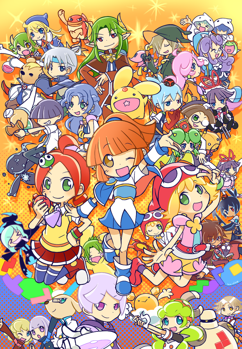 栗藻 くりも ぷよの日おめでとうございます th ぷよテトメンバーでお祝い ぷよの日 Http T Co Qqq7mhesom
